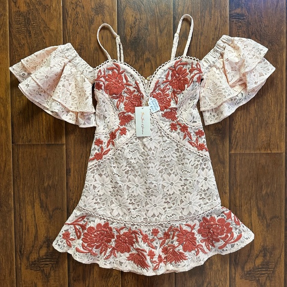 NWT For Love And Lemons “Matador Tank Dress” Melon - XS - Picture 4 of 9